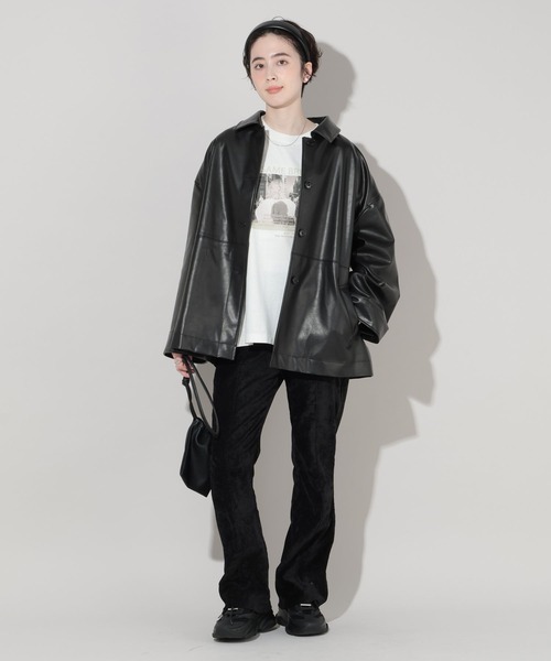 GEORGE'S（ジョージズ）の「アソートステンカラージャケット（その他アウター・レディース・ブラック/ベージュ/キャメル・SMALL/MEDIUM）」の4枚目の写真