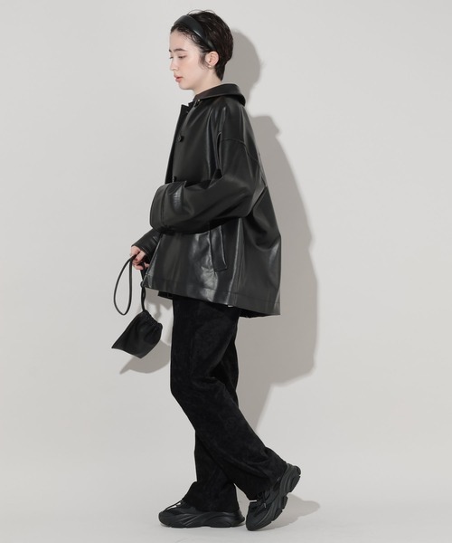 GEORGE'S（ジョージズ）の「アソートステンカラージャケット（その他アウター・レディース・ブラック/ベージュ/キャメル・SMALL/MEDIUM）」の5枚目の写真