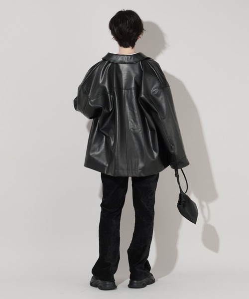 GEORGE'S（ジョージズ）の「アソートステンカラージャケット（その他アウター・レディース・ブラック/ベージュ/キャメル・SMALL/MEDIUM）」の6枚目の写真