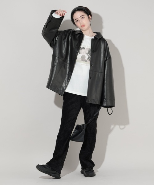 GEORGE'S（ジョージズ）の「アソートステンカラージャケット（その他アウター・レディース・ブラック/ベージュ/キャメル・SMALL/MEDIUM）」の7枚目の写真