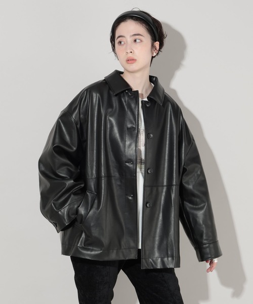 GEORGE'S（ジョージズ）の「アソートステンカラージャケット（その他アウター・レディース・ブラック/ベージュ/キャメル・SMALL/MEDIUM）」の8枚目の写真