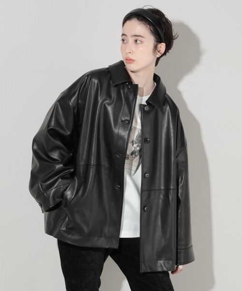 GEORGE'S（ジョージズ）の「アソートステンカラージャケット（その他アウター・レディース・ブラック/ベージュ/キャメル・SMALL/MEDIUM）」の9枚目の写真