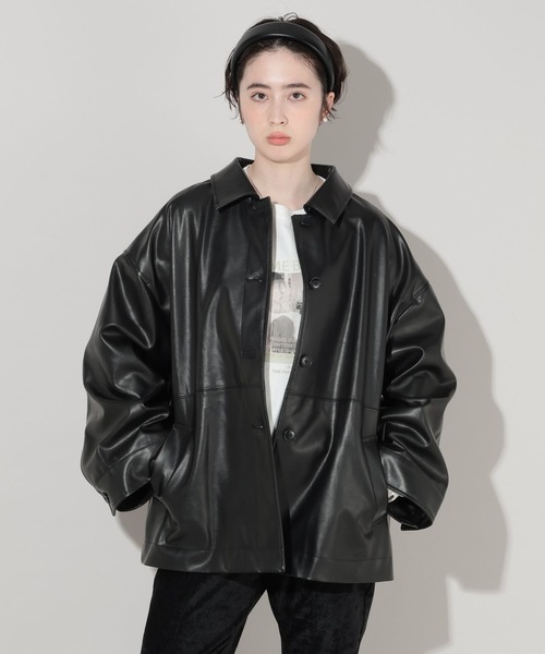 GEORGE'S（ジョージズ）の「アソートステンカラージャケット（その他アウター・レディース・ブラック/ベージュ/キャメル・SMALL/MEDIUM）」の13枚目の写真