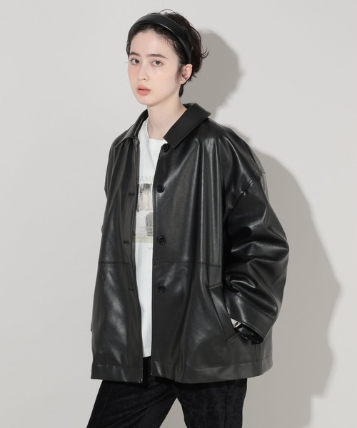 GEORGE'S（ジョージズ）の「アソートステンカラージャケット（その他アウター・レディース・ブラック/ベージュ/キャメル・SMALL/MEDIUM）」の14枚目の写真