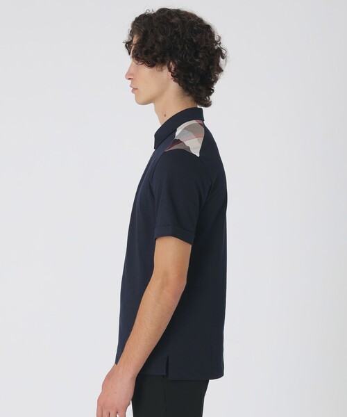 セール】【一部店舗限定】ショルダーチェックポロシャツ（ポロシャツ