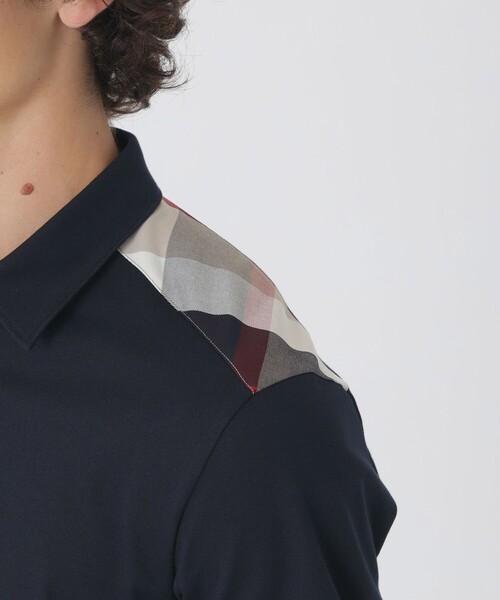 セール】【一部店舗限定】ショルダーチェックポロシャツ（ポロシャツ