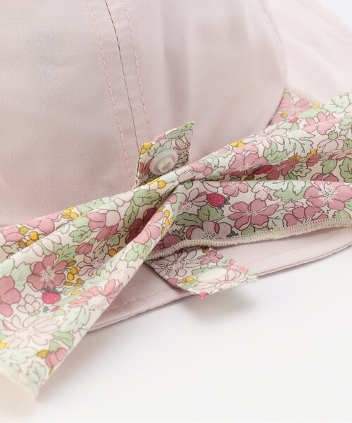 Ampersand（アンパサンド）の「日よけ付きリボンハット（ハット・キッズ・ピンク/ベージュ/サックスブルー・54/52/50/48/56）」の6枚目の写真