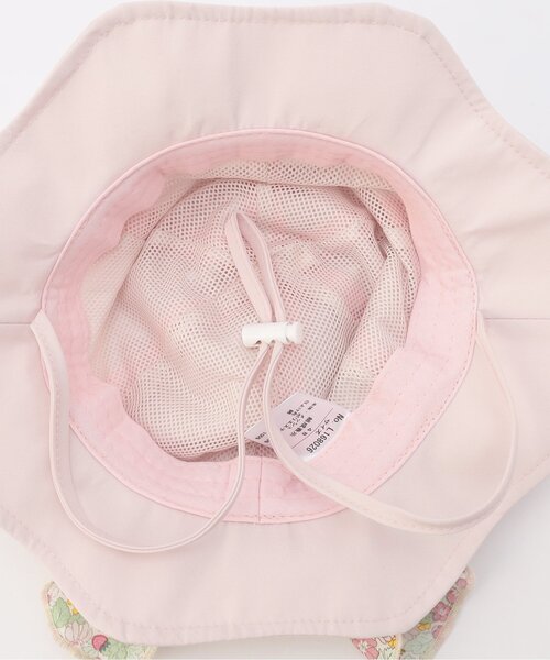 Ampersand（アンパサンド）の「日よけ付きリボンハット（ハット・キッズ・ピンク/ベージュ/サックスブルー・54/52/50/48/56）」の8枚目の写真