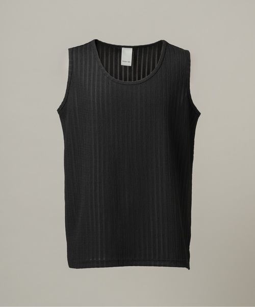 CASPER JOHN(キャスパージョン)の「Rattling tank top/ラトリングタンクトップ(タンクトップ・メンズ・イエロー/ミント/ブラック/ブラウン/ホワイト・LARGE/MEDIUM/SMALL/X-SMALL)」の2枚目の写真