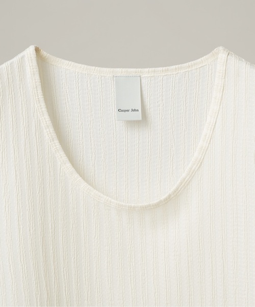 CASPER JOHN(キャスパージョン)の「Rattling tank top/ラトリングタンクトップ(タンクトップ・メンズ・イエロー/ミント/ブラック/ブラウン/ホワイト・LARGE/MEDIUM/SMALL/X-SMALL)」の18枚目の写真