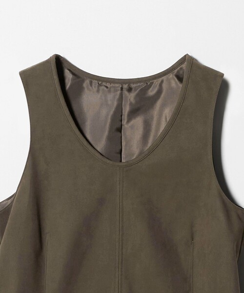ATTISESSION（アティセッション）の「＜ATTISESSION＞スエードライク ナローベルト トップス（ベスト・レディース・パープル/オリーブ・FREE）」の10枚目の写真