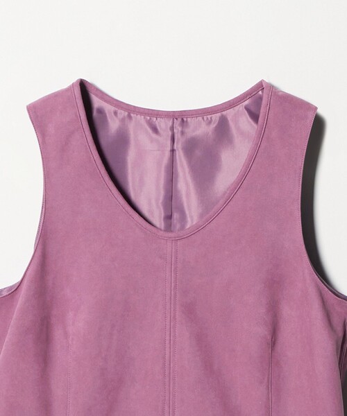 ATTISESSION（アティセッション）の「＜ATTISESSION＞スエードライク ナローベルト トップス（ベスト・レディース・パープル/オリーブ・FREE）」の17枚目の写真