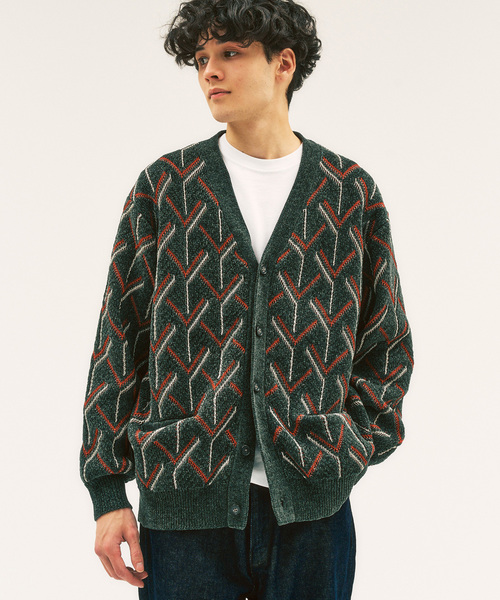 417 EDIFICE（フォーワンセブンエディフィス）の「モールパターンカーディガン（カーディガン/ボレロ・メンズ・ブラック/ベージュ系その他/カーキ・MEDIUM/LARGE）」の17枚目の写真