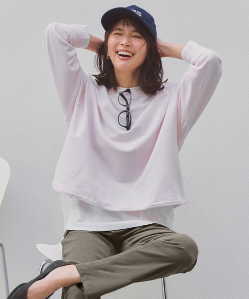 UNFILO(アンフィーロ)の「コットンスムース グラフィックT(Tシャツ/カットソー・レディース・グレー系1/グレー系3/ピンク系/ホワイト系2/ホワイト系1/ホワイト系・LARGE/MEDIUM/SMALL)」の14枚目の写真