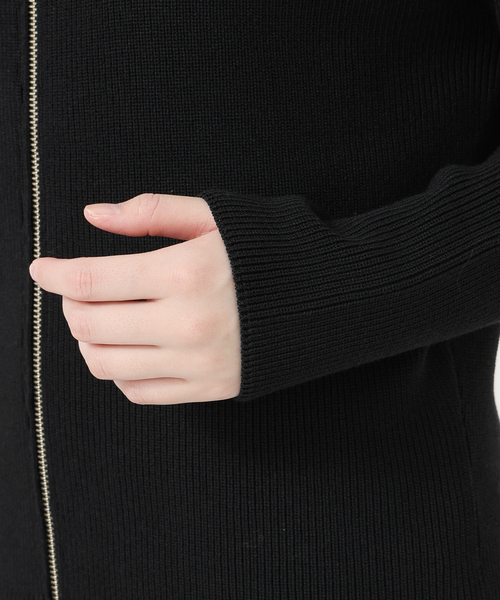 Noble（ノーブル）の「《WEB限定追加》フロントジップボートネックニット（ニット/セーター・レディース・ホワイト系その他/ブラック・FREE）」の11枚目の写真