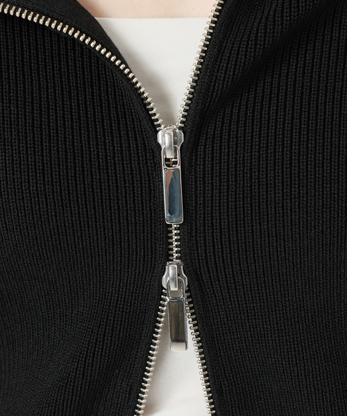 Noble（ノーブル）の「《WEB限定追加》フロントジップボートネックニット（ニット/セーター・レディース・ホワイト系その他/ブラック・FREE）」の15枚目の写真