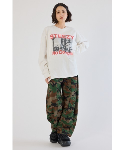 RODEO CROWNS WIDE BOWL（ロデオクラウンズワイドボウル）の「SHARE PATTERNバレルスウェットパンツ（スウェットパンツ・レディース・ベージュ系その他/グレー系その他/ブラウン系その他・MEDIUM/LARGE）」の14枚目の写真