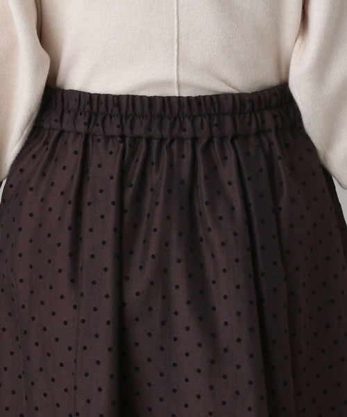 GLOBAL WORK（グローバルワーク）の「MATINEE LINE/シアードットスカート/632516（スカート・レディース・ブラック/ダークブラウン・MEDIUM/LARGE）」の18枚目の写真