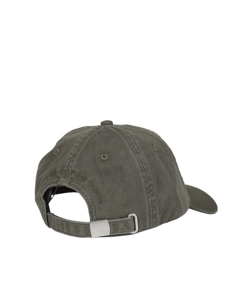 GANNI(ガニー)の「WASHED COTTON CANVAS CAP EMB(キャップ・メンズ・ブラック・OS)」の5枚目の写真