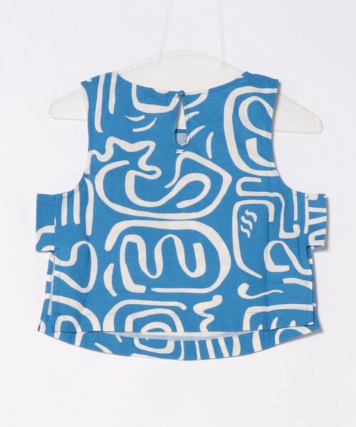 BILLABONG(ビラボン)の「BILLABONG ウィメンズ【SOULFUL O' STOKE】 SO BREEZY WVN TANK 半袖シャツ 【2026年春夏モデル】(シャツ/ブラウス・レディース・オフホワイト/ブルー系その他・SMALL)」の3枚目の写真