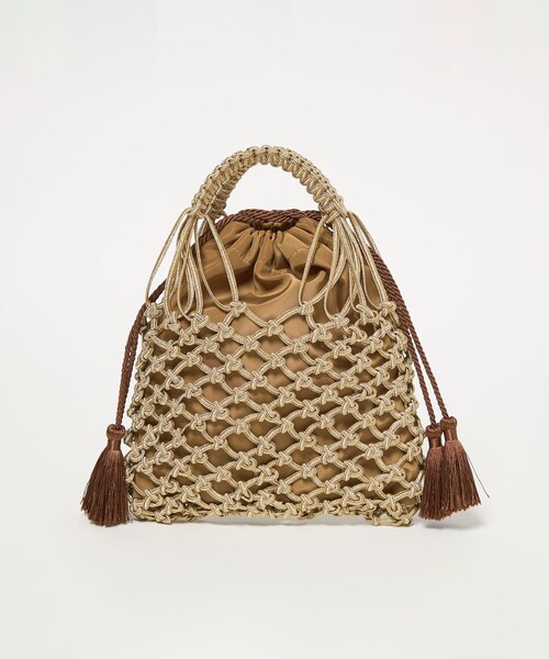 BEAUTY&YOUTH UNITED ARROWS（ビューティーアンドユースユナイテッドアローズ）の「メタルコード ネット フリンジ ドロストバッグ（かごバッグ・レディース・シルバー/ゴールド・FREE）」の16枚目の写真