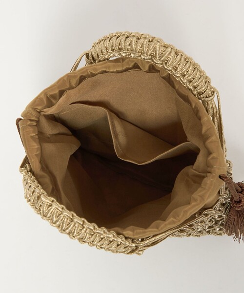 BEAUTY&YOUTH UNITED ARROWS（ビューティーアンドユースユナイテッドアローズ）の「メタルコード ネット フリンジ ドロストバッグ（かごバッグ・レディース・シルバー/ゴールド・FREE）」の19枚目の写真