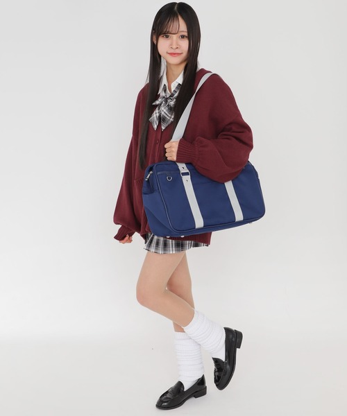 WEGO(ウィゴー)の「WEGO/スクールバッグ(トートバッグ・レディース・ブラック/ネイビー/その他1・FREE)」の13枚目の写真