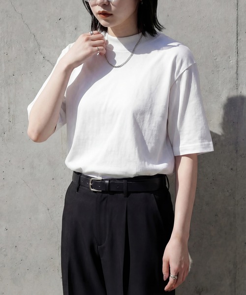 HANES(ヘインズ)の「【Hanes】CassetteChart別注 US COTTON HALF MOCK NECK T-SHIRTS / UNISEX 対応 USコットン ハーフモックネック T シャツ 2P(Tシャツ/カットソー・メンズ・マルチ/ホワイト・S/M/L/XL)」の15枚目の写真