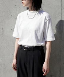 HANES（ヘインズ）の「【Hanes】CassetteChart別注 US COTTON HALF MOCK NECK T-SHIRTS   UNISEX 対応 USコットン ハーフモックネック T シャツ 2P（Tシャツ/カットソー）」