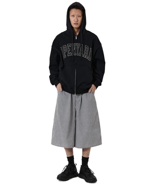 OY（オーワイ）の「『OY/オーワイ』SATIN PATCH HOODIE ZIP UP/サテンパッチジップアップパーカー（パーカー・メンズ・ブラック/ネイビー・L/M）」の7枚目の写真