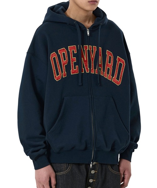 OY（オーワイ）の「『OY/オーワイ』SATIN PATCH HOODIE ZIP UP/サテンパッチジップアップパーカー（パーカー・メンズ・ブラック/ネイビー・L/M）」の10枚目の写真