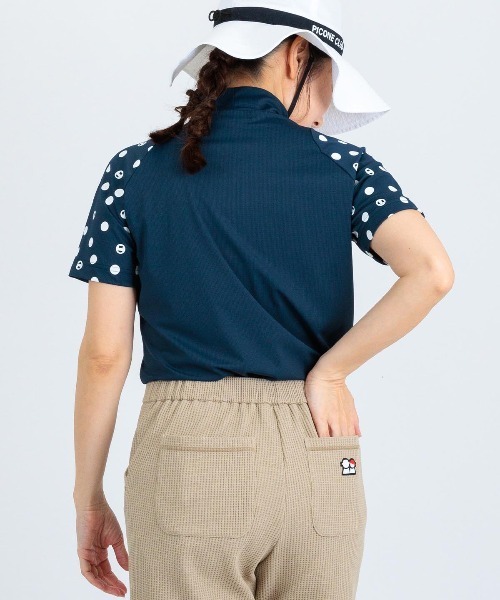 Picone CLUB（ピッコーネクラブ）の「ドット袖冷感プルオーバー（Tシャツ/カットソー・レディース・ネイビー/ブラック/ホワイト・13号/11号/9号）」の19枚目の写真