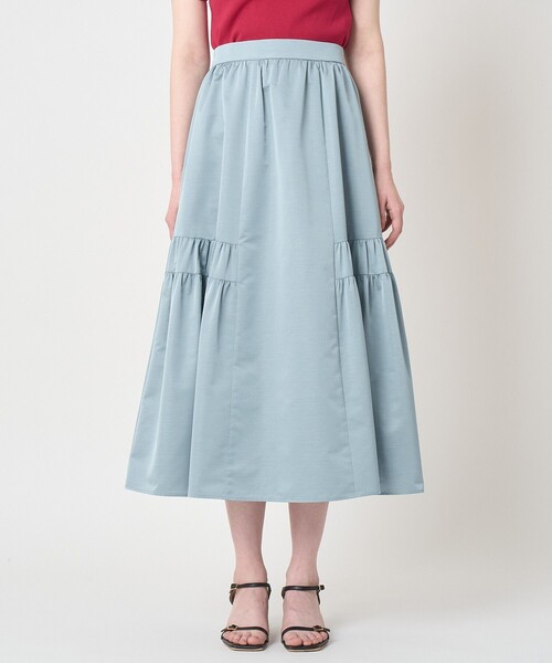 ANAYI(アナイ)の「タフタサイドティアード スカート(スカート・レディース・ダークインディゴブルー/ミント/ピンクベージュ/ライトブルー・38/36/34)」の19枚目の写真