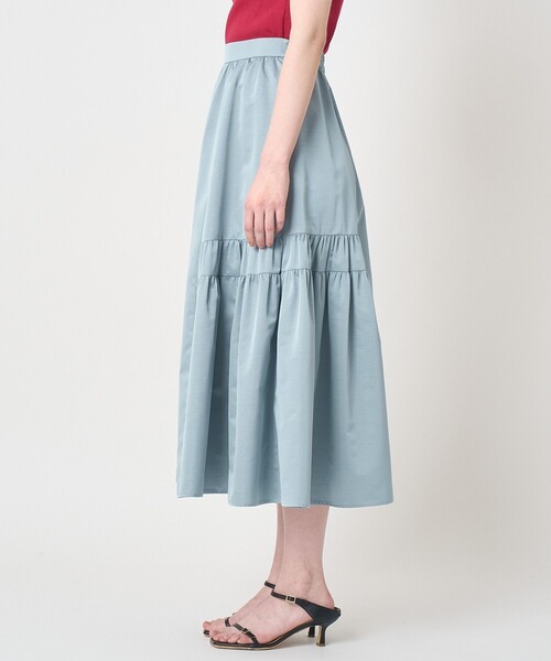 ANAYI(アナイ)の「タフタサイドティアード スカート(スカート・レディース・ダークインディゴブルー/ミント/ピンクベージュ/ライトブルー・38/36/34)」の20枚目の写真