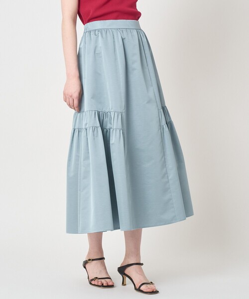 ANAYI(アナイ)の「タフタサイドティアード スカート(スカート・レディース・ダークインディゴブルー/ミント/ピンクベージュ/ライトブルー・38/36/34)」の22枚目の写真