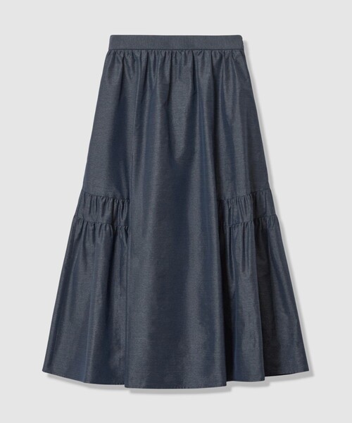 ANAYI（アナイ）の「タフタサイドティアードスカート（スカート・レディース・ダークインディゴブルー/ミント/ピンクベージュ・38/36）」の16枚目の写真