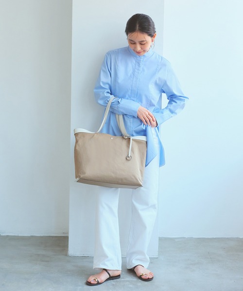 Breath TOPKAPI(ブレストプカピ)の「【Breath TOPKAPI】MORPH モーフ リンクルナイロン トートバッグ チャーム付き A4 / 超軽量 /撥水(トートバッグ・レディース・グレー/ベージュ/ブラック・FREE)」の20枚目の写真
