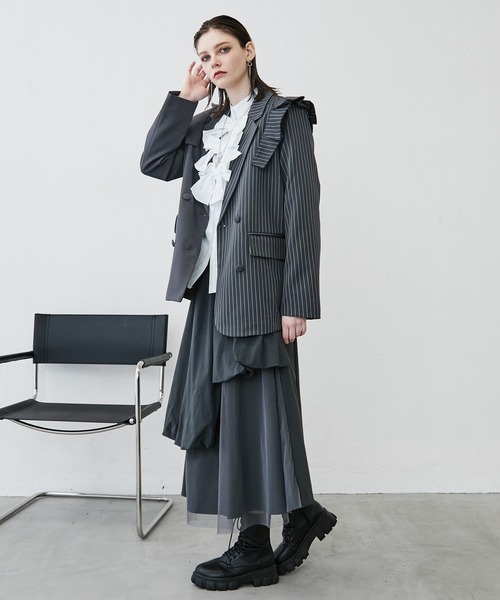 MONOe（モノエ）の「【上品ガーリー】トリプルリボンシャツブラウス（シャツ/ブラウス・レディース・ホワイト/ブルー/ブラック・FREE）」の18枚目の写真