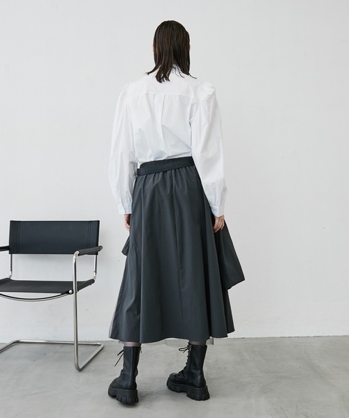 MONOe（モノエ）の「【上品ガーリー】トリプルリボンシャツブラウス（シャツ/ブラウス・レディース・ホワイト/ブルー/ブラック・FREE）」の12枚目の写真