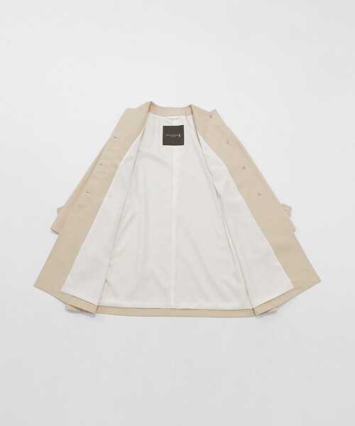 MACKINTOSH LONDON(マッキントッシュ ロンドン)の「【婦人画報4月号掲載】【ROSLEY/ロズリー】ウエザーコットンノーカラーコート(ノーカラーコート・レディース・ブルー系その他4/ブラック/ベージュ・38)」の13枚目の写真