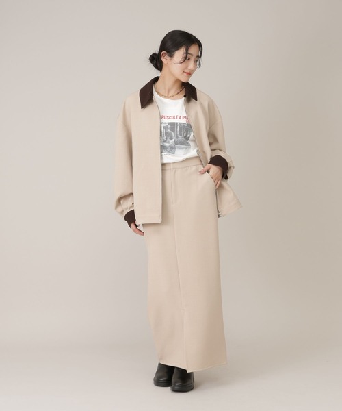 GLOBAL WORK（グローバルワーク）の「ワークジャケット/650201（ブルゾン・レディース・チャコールグレー/ライトベージュ・FREE）」の15枚目の写真