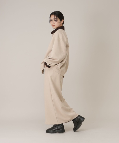 GLOBAL WORK（グローバルワーク）の「ワークジャケット/650201（ブルゾン・レディース・チャコールグレー/ライトベージュ・FREE）」の16枚目の写真