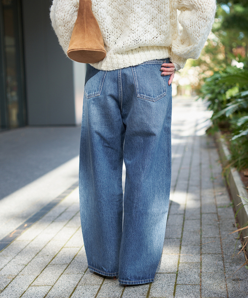 B.C STOCK（ベーセーストック）の「《追加8》ウォッシャブル / DU JOUR / デュ ジュール BARREL BAGGY JEAN（デニムパンツ・レディース・ホワイト系その他/ネイビー/ブルー・36/38）」の9枚目の写真