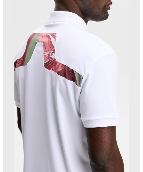 J.LINDEBERG（ジェイリンドバーグ）の「【J.LINDEBERG/GOLF】 半袖ポロシャツ  KV Print Polo（ポロシャツ・メンズ・ホワイト/ブルー・46/44/48）」の8枚目の写真