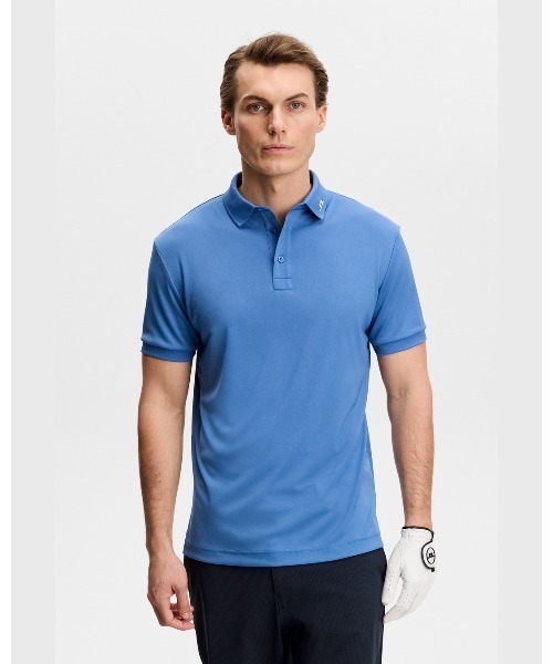 J.LINDEBERG（ジェイリンドバーグ）の「【J.LINDEBERG/GOLF】 半袖ポロシャツ  KV Print Polo（ポロシャツ・メンズ・ホワイト/ブルー・46/44/48）」の13枚目の写真