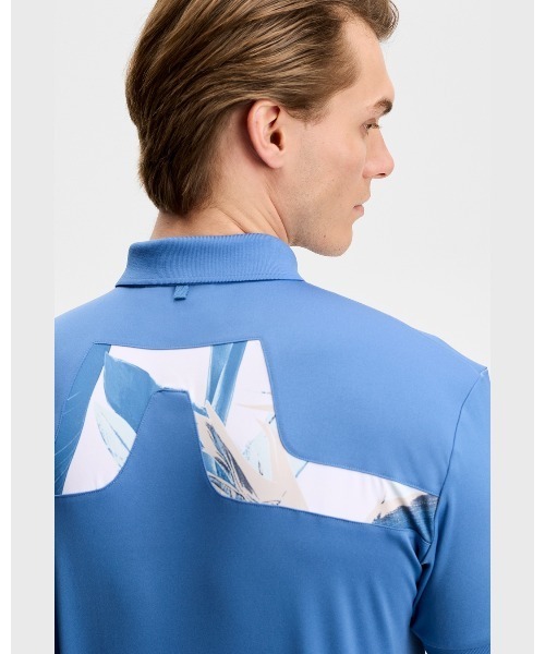 J.LINDEBERG（ジェイリンドバーグ）の「【J.LINDEBERG/GOLF】 半袖ポロシャツ  KV Print Polo（ポロシャツ・メンズ・ホワイト/ブルー・46/44/48）」の15枚目の写真
