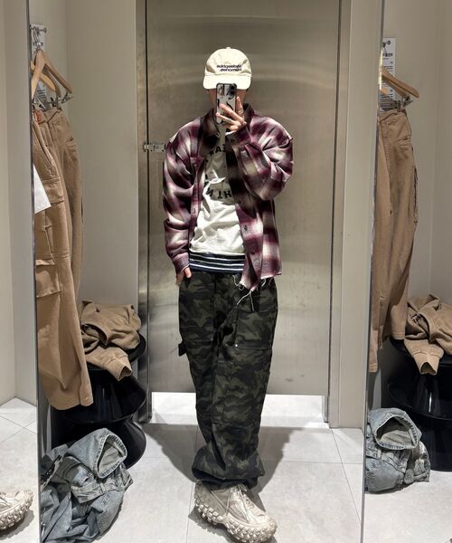 IDWS(アイドンワナセル)の「Oblique Print Pants Dark Multi(その他パンツ・レディース・その他・2/1/0)」の3枚目の写真