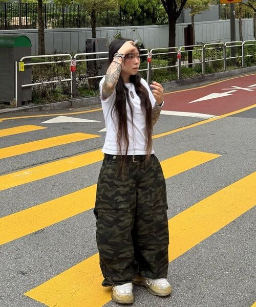 IDWS(アイドンワナセル)の「Oblique Print Pants Dark Multi(その他パンツ・レディース・その他・2/1/0)」の5枚目の写真