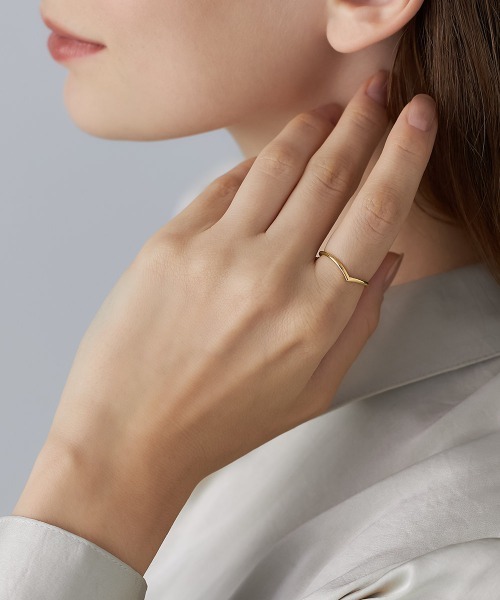 4℃（ヨンドシー）の「【The Tidal】K10イエローゴールド リング（リング・レディース・イエローゴールド・#10/#14/#16/#12/#8）」の3枚目の写真