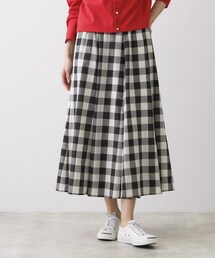 Dessin（デッサン）の「【ウエストゴム/洗える】映えチェック柄スカート（スカート）」